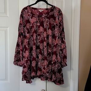 Jodifl floral, flowy blouse size Medium